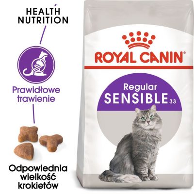 ROYAL CANIN Sensible karma sucha dla kotów dorosłych, o wrażliwym przewodzie pokarmowym
