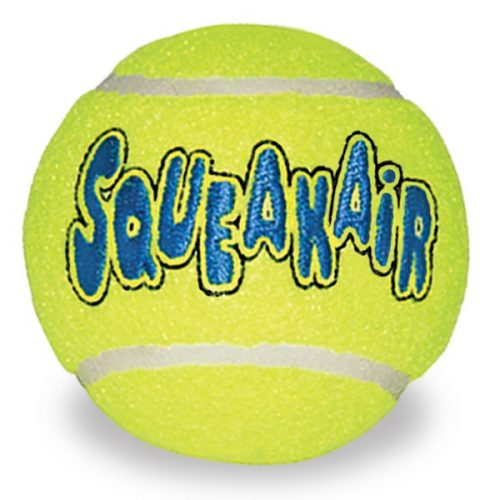 KONG Squeaker piłka tenisowa z piszczałką M 3 szt.